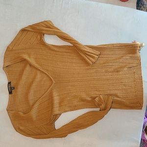 Brown stretchy long sleeve shirt Roberto cavalli